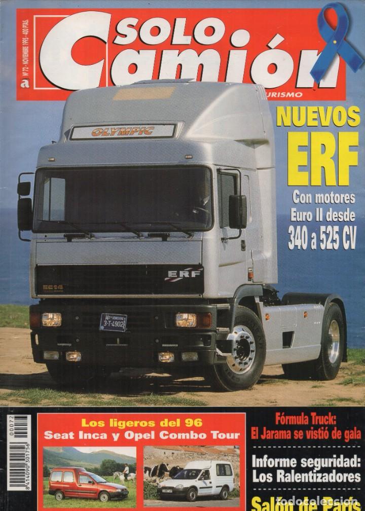 Autos: Revista Solo Cami&oacute;n n&ordm;72 Noviembre 1995 - NUEVOS ERF