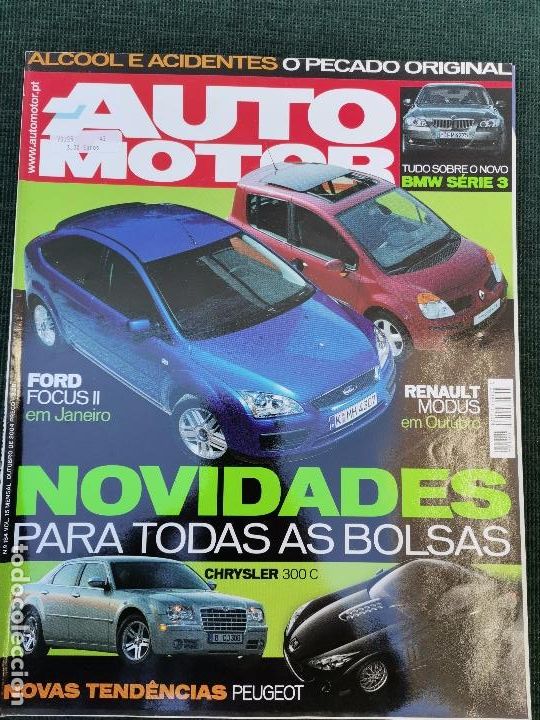 Coches: 2004 REVISTA AUTO MOTOR -CHRYSLER 300C - FORD FOCUS II - RENAULT MODUS . BMW SERIE 3