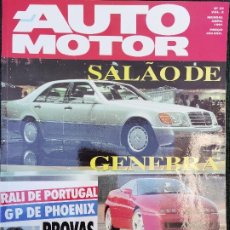 Voitures: 1991 REVISTA AUTO MOTOR -RALLYE DE PORTUGAL - LANCIA INTEGRALE Y TURBO - CLIO 16V VS FIESTA TURBO. Lote 311895483