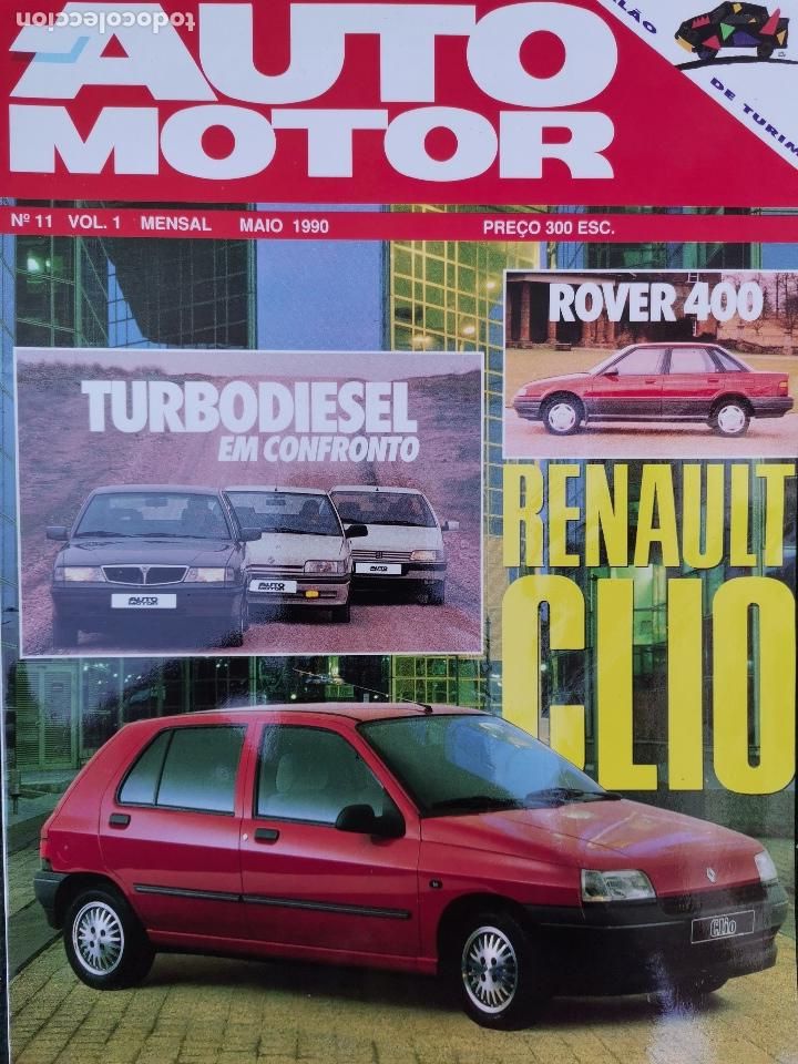Coches: 1990 REVISTA AUTO MOTOR - ROVER 400 - RENAULT CLIO - FORD SIERRA - OPEL KADETT - HONDA CRX