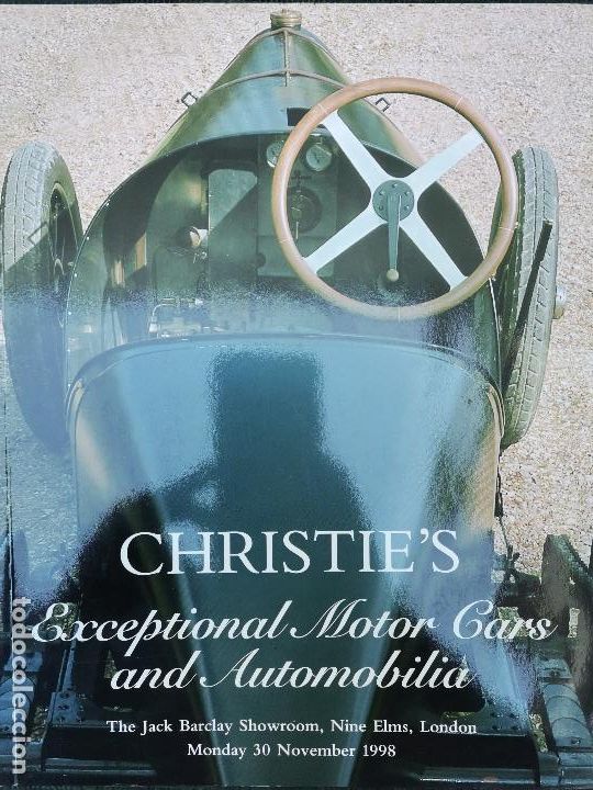 Coches: 1998 CATALOGO CHRISTIE`S - EXCEPCIONAL MOTOR CARS - FERRARI - TALBOT - ALFA ROMEO - SUNBEAM