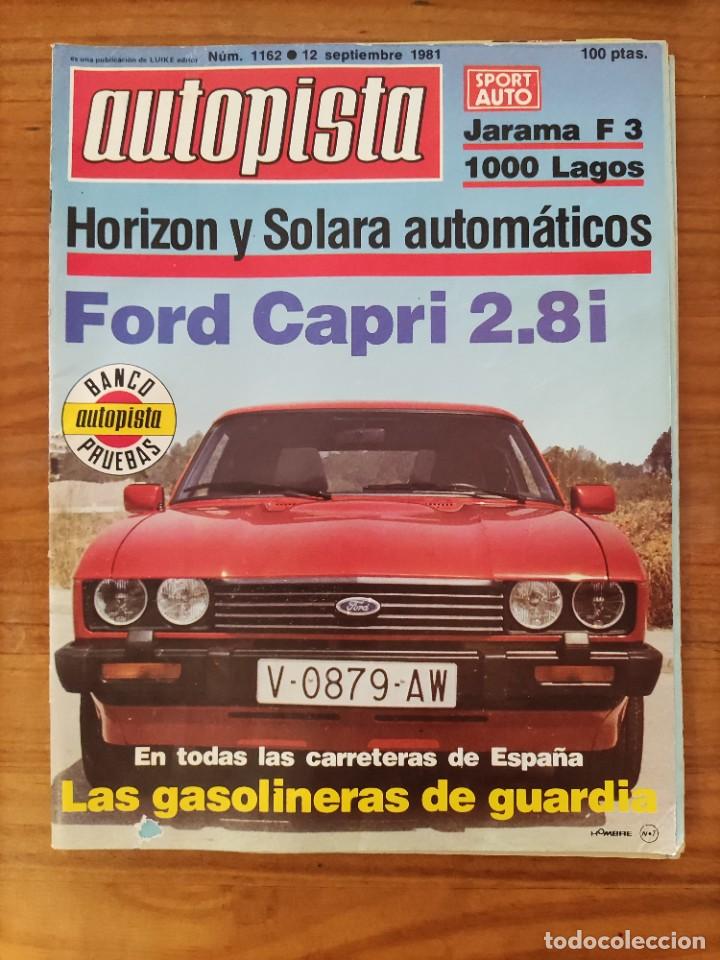 LRM N°14 REVISTA AUTOPISTA NÚMERO 1162 - 12 SEPTIEMBRE1981 (Coches y Motocicletas Antiguas y Clásicas - Revistas de Coches)