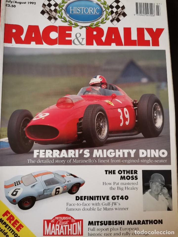 Coches: 1992 REVISTA RACE & RALLY - FERRARI`S MIGHTY DINO - FORD GT 40 - MOSS