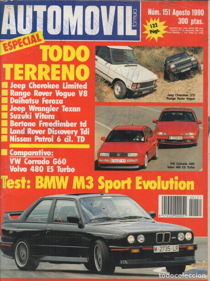 Autos: Revista Autom&oacute;vil n&ordm;151 Agosto 1990 - ESPECIAL TODO TERRENO