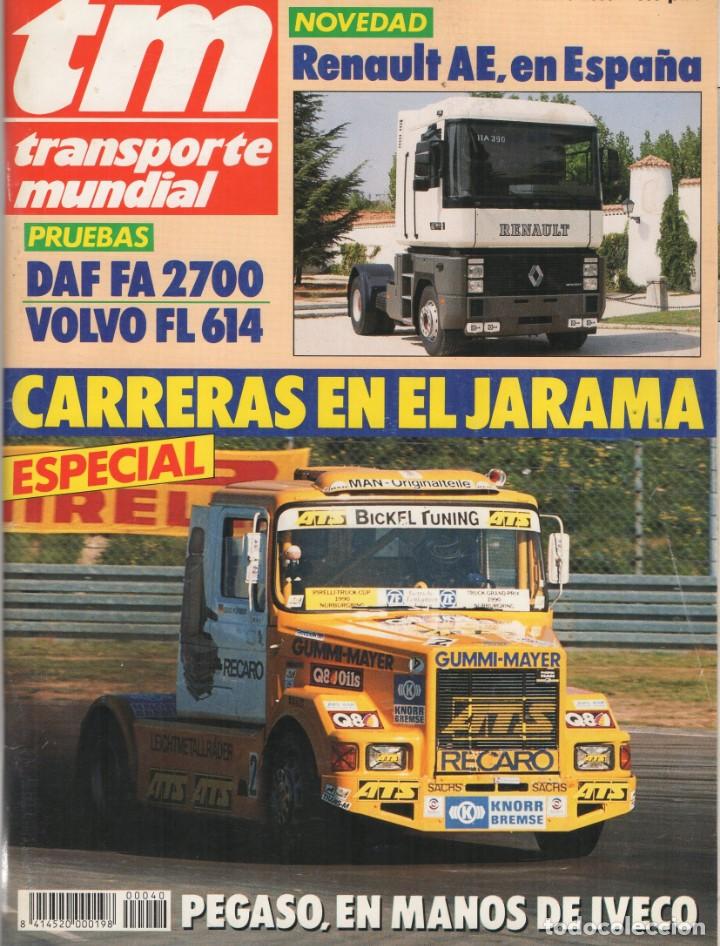 Autos: Revista TM Transporte Mundial n&ordm;40 Octubre 1990 - Renault AE - DAF FA 2700 - VOLVO FL614