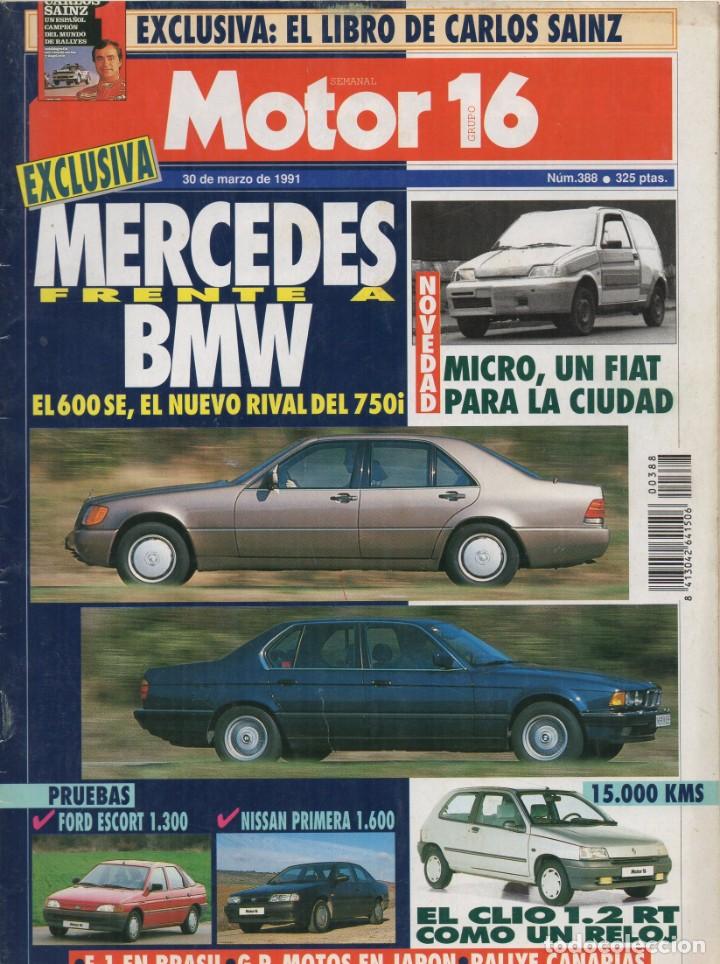 Autos: MOTOR16 n&ordm;388 de 1991 - Mercedes frente a BMW