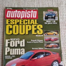 Coches: AUTOPISTA Nº 1918 AÑO 1996. PRU:MGF 1.8I. COMP: RENAULT MEGANE 1.6 COUPE Y TOYOTA PASEO 1.6.. Lote 313659358