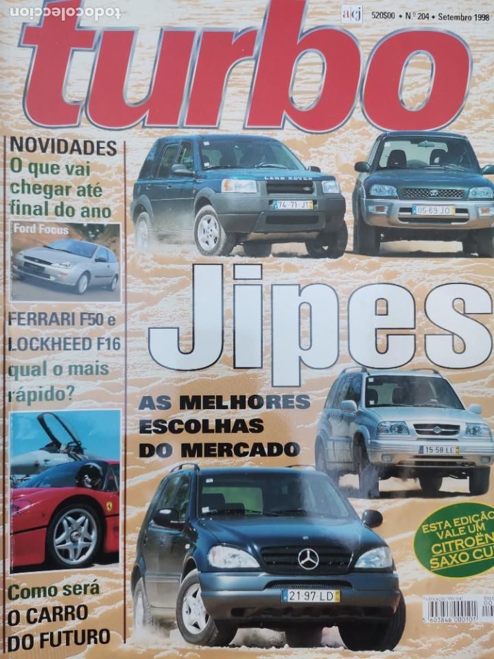 Coches: 1998 REVISTA TURBO - JIPES LOS MEJORES DEL MERCADO - FERRARI F50 VS LOCKHEED F16