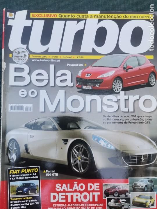 Coches: 2006 REVISTA TURBO - FERRARI 599 GTB - FIAT PUNTO - MAZDA MX5 - LIBOA DAKAR - FORMULA 1