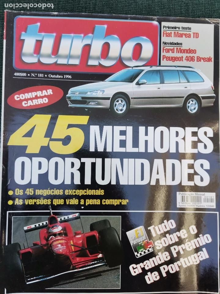 Coches: 1996 REVISTA TURBO - TODO SOBRE GP PORTUGAL - OPEL FRONTERA 2.5 TD - FIAT MAREA - ROVER 416 SI