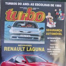 Coches: 1994 REVISTA TURBO - FIAT COUPE - SAAB 900 - SEAT CORDOBA - RENAULT LAGUNA - PARIS DAKAR. Lote 314692213