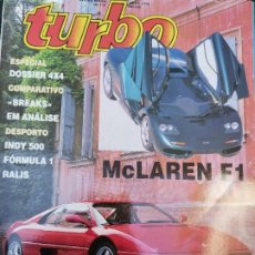 Coches: 1994 REVISTA TURBO - MCLAREN F1 - FERRARI F 355 - ESPECIAL 4X4 - RALLYES - FORMULA 1. Lote 314693003