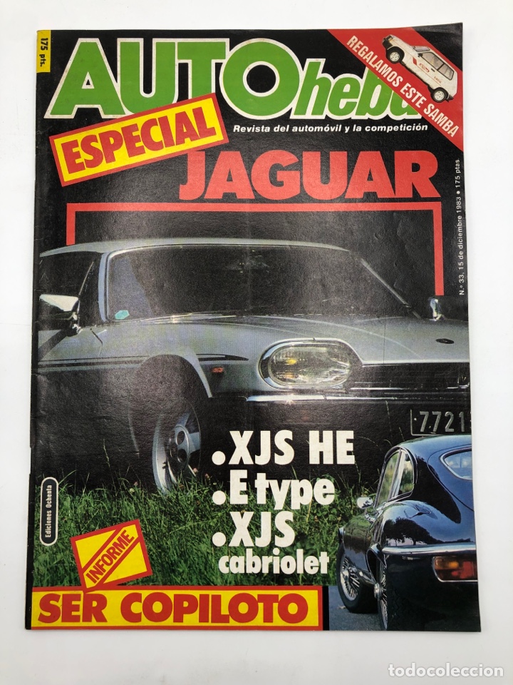 Coches: REVISTA AUTO HEBDO N&Uacute;MERO 33 15 DICIEMBRE 1983 ESPECIAL JAGUAR VER SUMARIO.