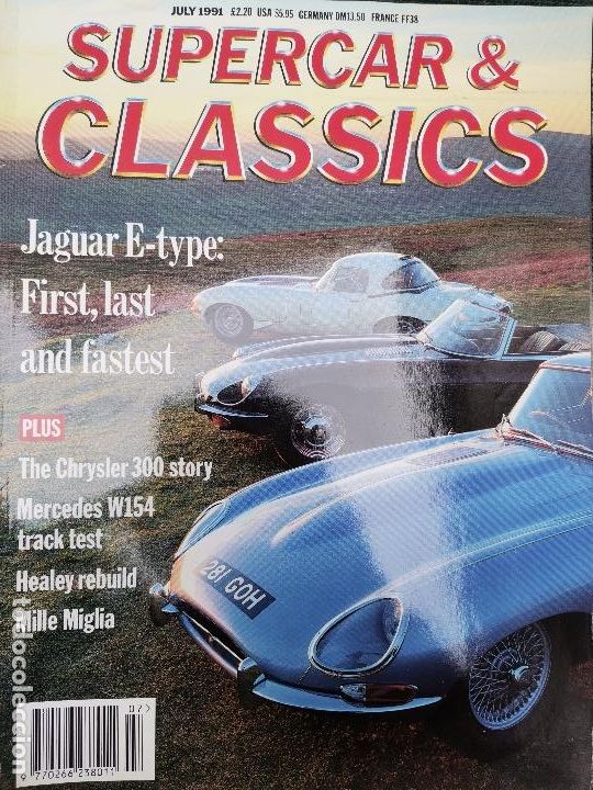 Coches: 1991 REVISTA SUPERCARS CLASSIC - JAGUAR E TYPE - MERCEDES W124 - CHRYSLER 300 STORY MILLE MIGLIA