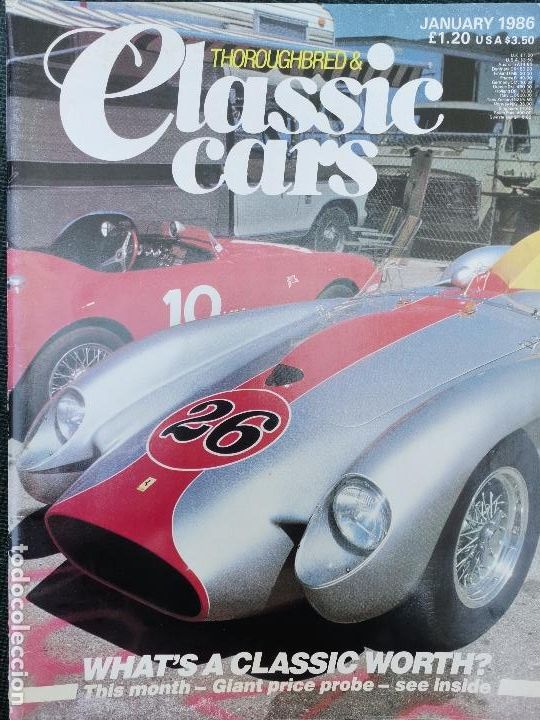 Coches: 1986 REVISTA THOROUGHBRED CLASSIC CARS - BUGATTI TYPE 37 - TURBINE CAR BY FIAT