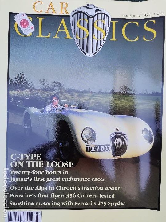 Coches: 1992 REVISTA CAR CLASSICS - JAGYAR C TYPE - CITROEN TRACTION - PORSCHE 356 CARRERA TESTED