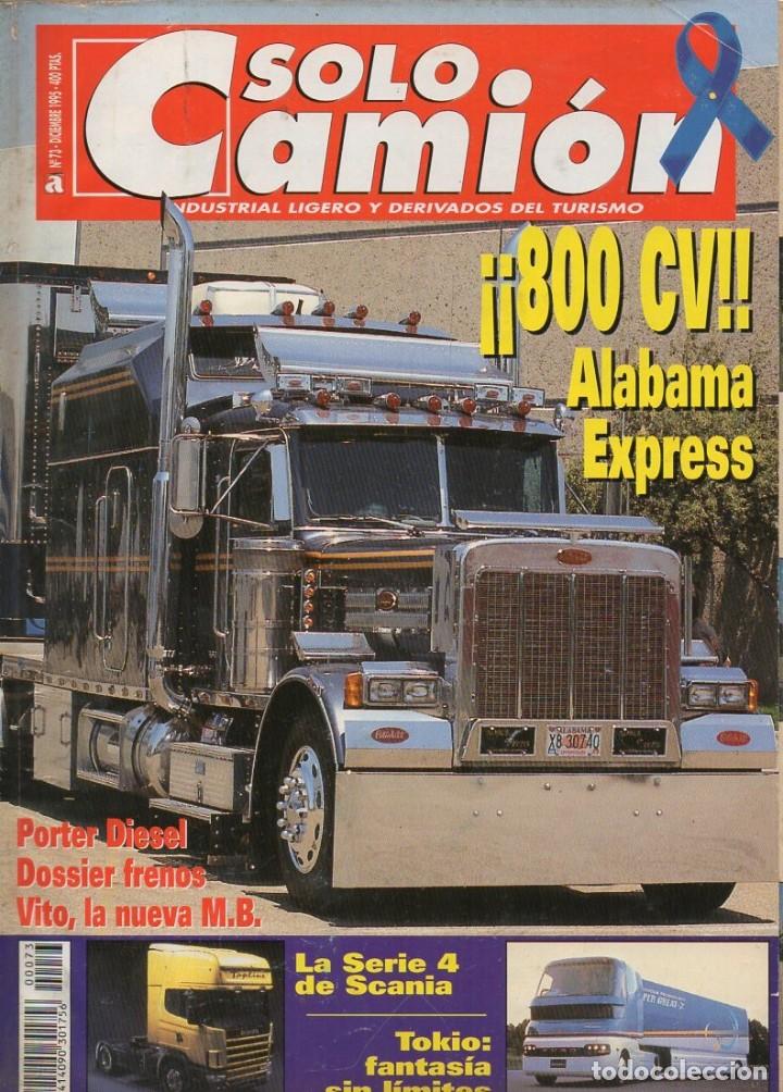 Autos: Revista Solo Cami&oacute;n n&ordm;73 Diciembre 1995 - 800cv