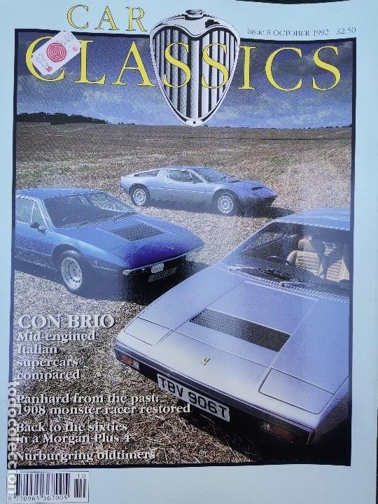 Coches: 1992 REVISTA CAR CLASSICS - LAMBORGUINI URRACO VS FERRARI VS MASERATI