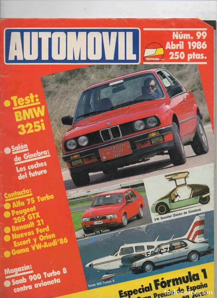 Coches: AUTOMOVIL N&ordm;99 1986