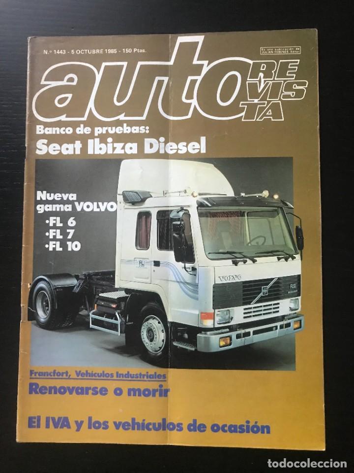 Coches: AUTO REVISTA N&ordm; 1443 -SEAT IBIZA DIESEL GAMA SAAB &acute;86 CITROEN BX 4x4 SALON FRANCFORT INDUSTRIALES
