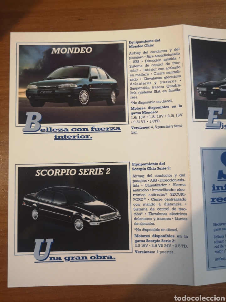 Coches: Folleto 1995 Ford - Foto 8