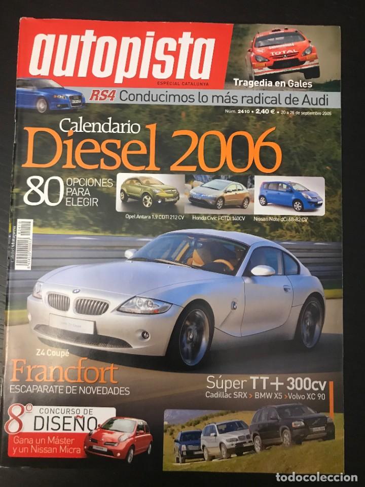 Coches: AUTOPISTA N&ordm; 2410 - CITROEN C4 2.0 AUT. AUDI RS4 BMW X5 4.4 CADILLA SRX 4.6 VOLVO XC 90 4,8 RALLYE