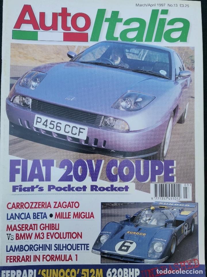 Coches: 1997 REVISTA AUTO ITALIA - FIAT 20V COUPE - MASERATI GHIBLI VS BMW M3 - LAMBORGHINI SILHOUETTE