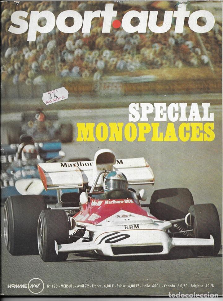 Coches: Sport . Auto n&ordm; 123 mensuel Avril 72. Special Monoplaces. Frances