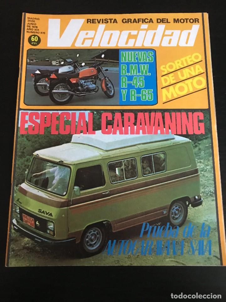Voitures: VELOCIDAD N&ordm; 876 - BMW R45 R65 R 45 65 PEGASO SAVA J4 AUTOCARAVANA ESPECIAL CARAVANING CARAVANA
