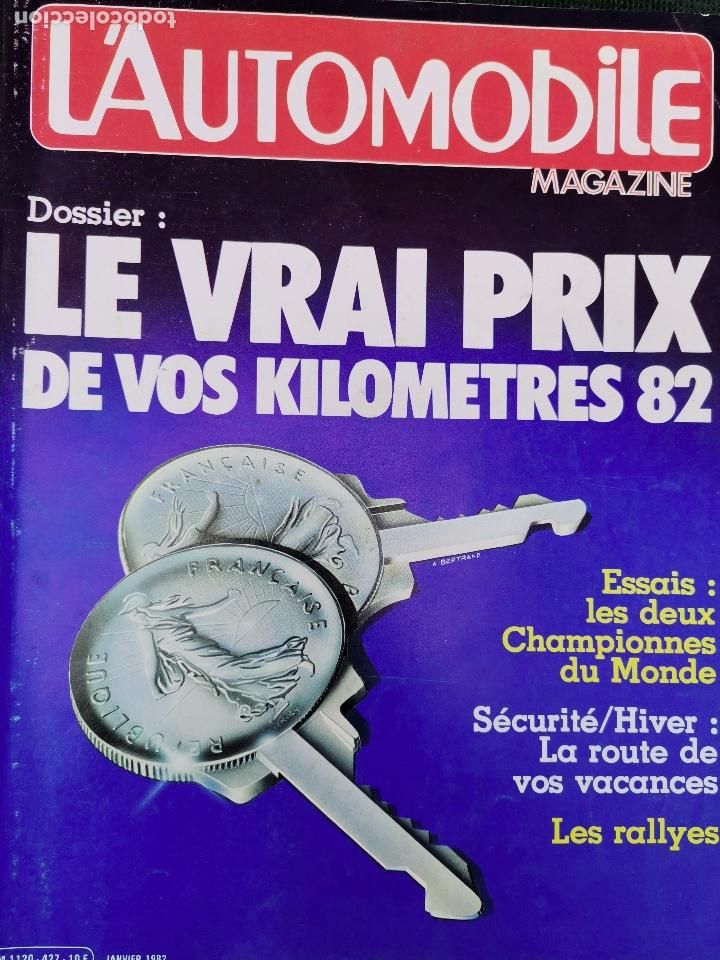 Coches: 1982 REVISTA L`AUTOMOBILE - RANGE ROVER - VOLVO 345 GLS - FORD XR2 - RENAULT 5 TX