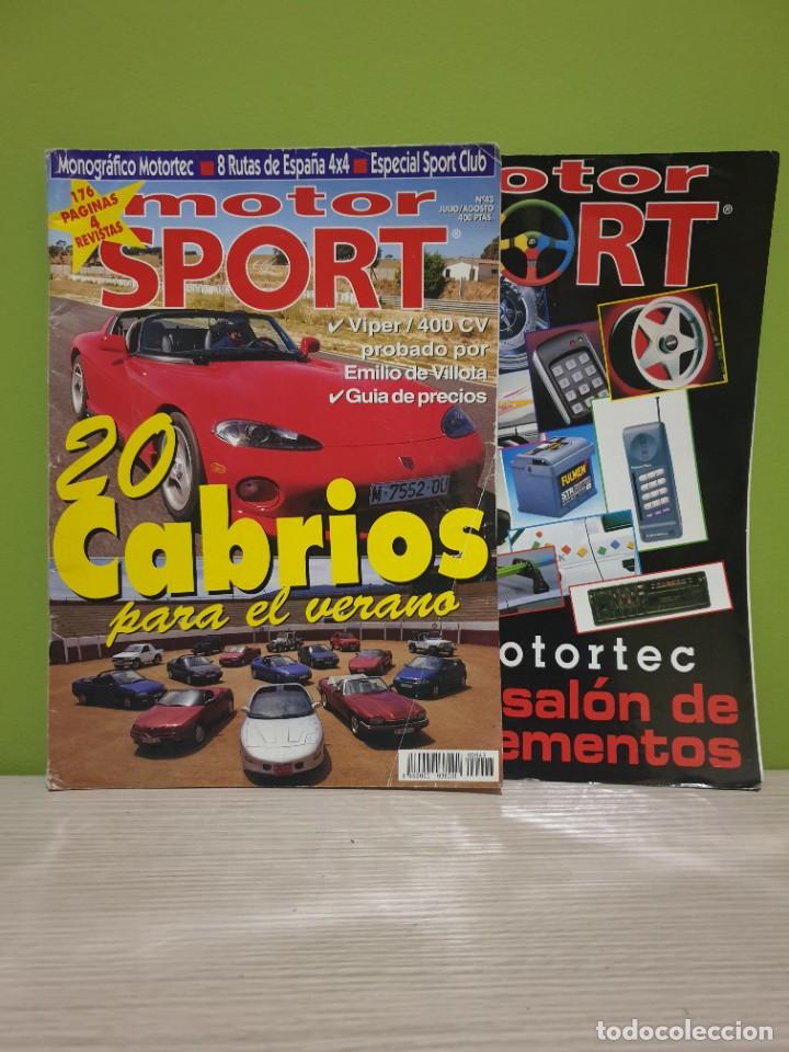 Carros: REVISTA MOTOR SPORT N&ordm; 43 JULIO/AGOSTO. VIPER 400CV PROBADO EMILIO DE VILLOTA. CABRIOS PARA EL VERAN