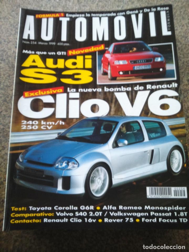 Autos: REVISTA AUTOMOVIL -- N&ordm; 254 -- 1999 -- AUDI S3 / CLIO V6 --