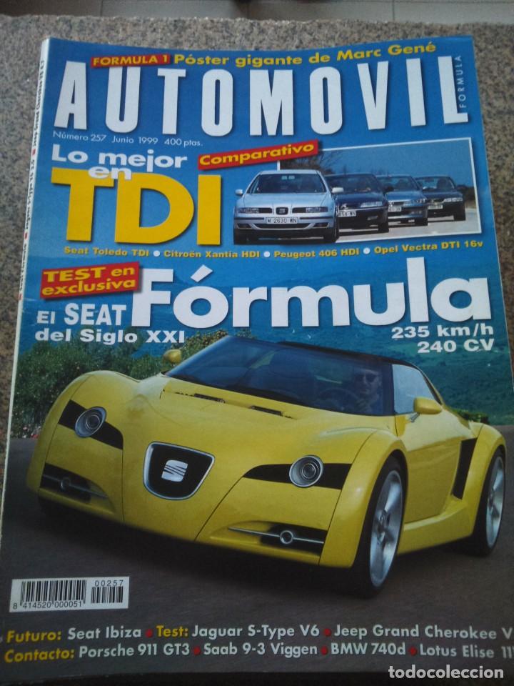 Coches: REVISTA AUTOMOVIL -- N&ordm; 257 -- 1999 -- SEAT FORMULA / SEAT TOLEDO TDI / CITROEN XANTIA HDI / ETC