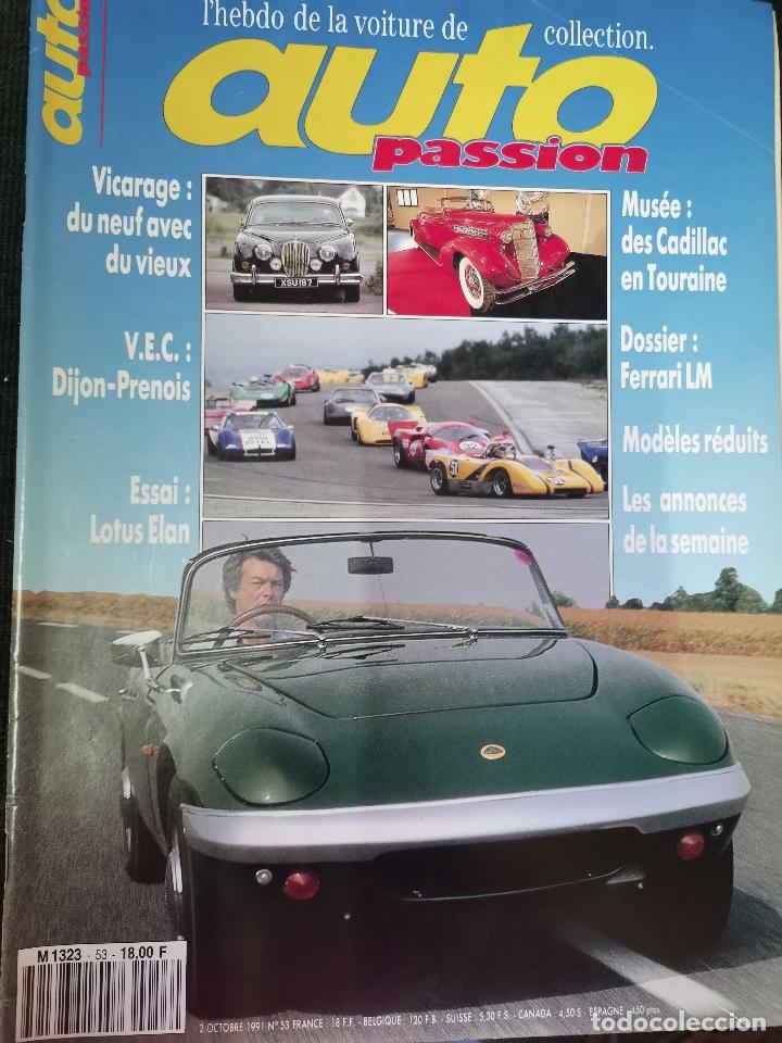 Coches: 1991 REVISTA AUTO PASSION - ENSAIO LOTUS ELAN - DOSSIER FERRARI LM