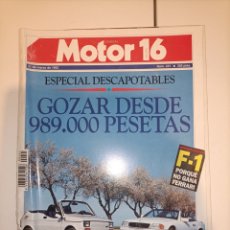 Coches: REVISTA MOTOR 16 N°441. Lote 322509048