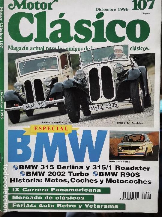 Coches: 1996 REVISTA MOTOR CL&Aacute;SICO - ESPECIAL BMW - IX CARRERA PANAMERICANA