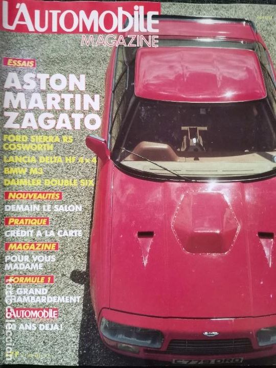 Coches: 1986 REVISTA L`AUTOMOBILE - ASTON MARTIN ZAGATO - LANCIA DELTA HF - BMW M3 - DAIMLER DOUBLE SIX
