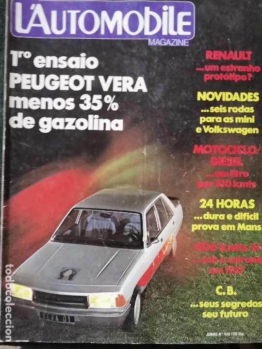 Coches: 1981 REVISTA L`AUTOMOBILE - PEUGEOT VERA - FERRARI MONDIAL 8 - FIAT RITMO SUPER 85 - MERCEDES W 201