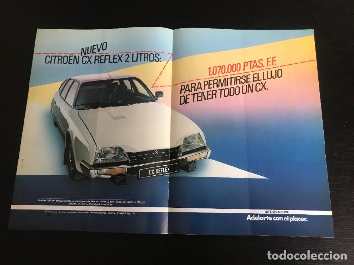 Coches: CITROEN CX REFLEX 2 LITROS - ANUCNIO PUBLICIDAD - TIPO POSTER CARTEL AFFICHE MANIFESTO