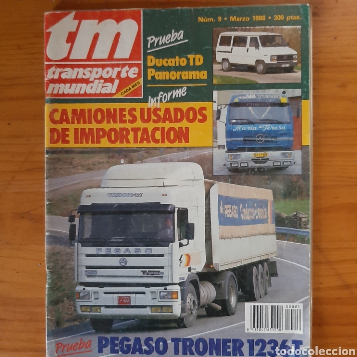 Auto: Revista transporte mundial n. 9 de 1988 camion pegaso troner