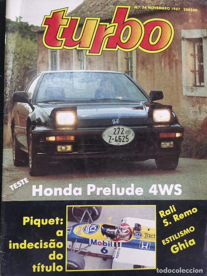 Coches: 1987 REVISTA TURBO - HONDA PRELUDE 4WS - RALI DE SAN REMO - FORMULA 1