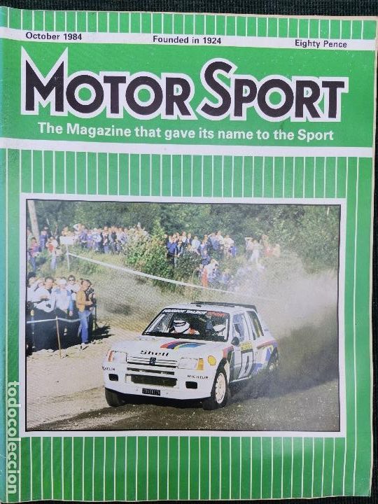 Coches: OCTOBER 1984 REVISTA MOTORSPORT - RALLY MIL LAGOS - FIAT ABARTH STRADA 130 TC - FORMULA 1