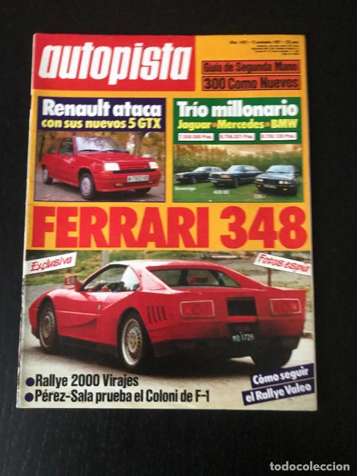 Coches: AUTOPISTA N&ordm; 1478 - RENAULT 5 GTX BMW 318 IS 735i SEAT IBIZA RAIDER FERRARI 348 MERCEDES 420 SE