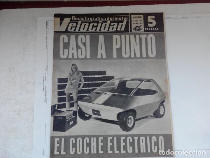 Coches: REVISTA VELOCIDAD N&ordm; 331 A&Ntilde;O 1968 - EL COCHE ELECTRICO - SUNBEAM RAPIER
