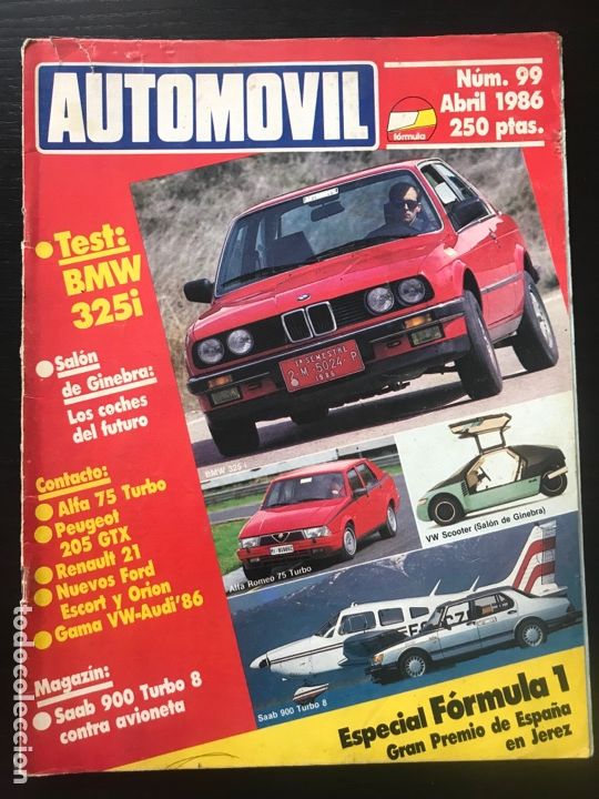 Coches: AUTOMOVIL - N&ordm; 99 - BMW 325i / ALFA ROMEO 75 TURBO / PEUGEOT 205 GTX / BUGATTI 57 COACH VENTOUX
