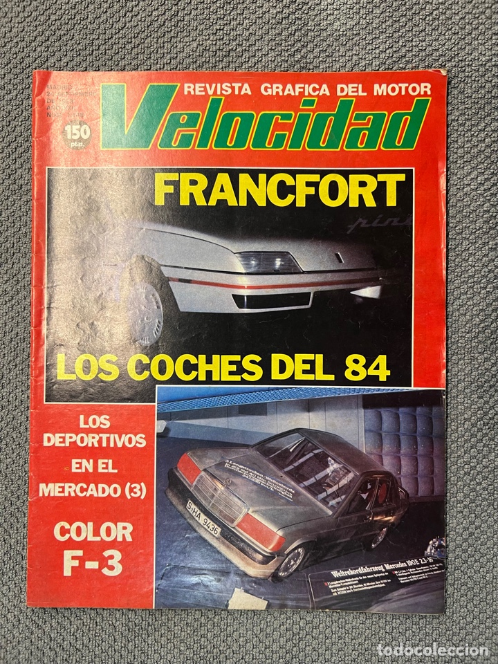 Coches: VELOCIDAD. Revista Gr&aacute;fica del Motor No.1148, FOTO SUMARIO, CONTRAPORTADA (a.1983)