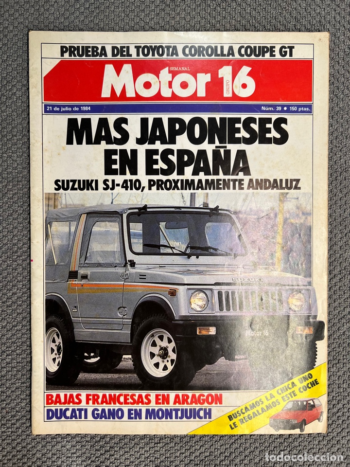 Coches: MOTOR 16, No.39, 21 de Julio de 1984