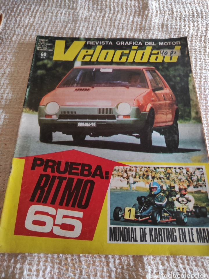 Autos: VELOCIDAD N&ordm; 890 A&Ntilde;O 1987 PRUEBA SEAT RITMO 65 - MUNDIAL KARTING LE MANS - JOAQUIN PRAT