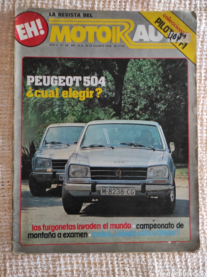 Coches: MOTOR AUTO N&ordm; 44 A&Ntilde;O 1978 PEUGEOT 504, CAMPEONATO DE ESPA&Ntilde;A DE MONTA&Ntilde;A