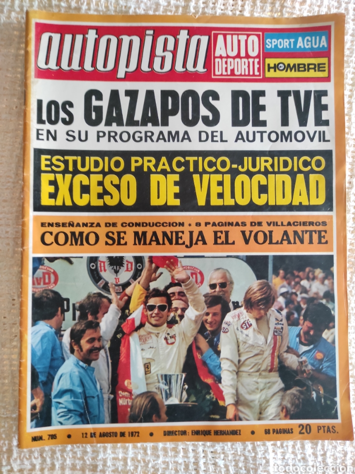 Auto: AUTOPISTA N&ordm; 705 A&Ntilde;O 1972 REPORTAJE GAZAPOS DE TVE MANEJO DEL VOLANTE